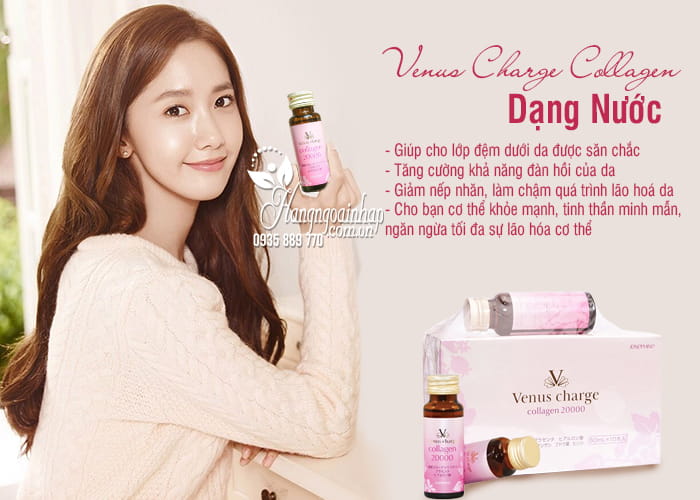 Nước uống Collagen Venus 2000mg Josephine của Nhật Bản 4