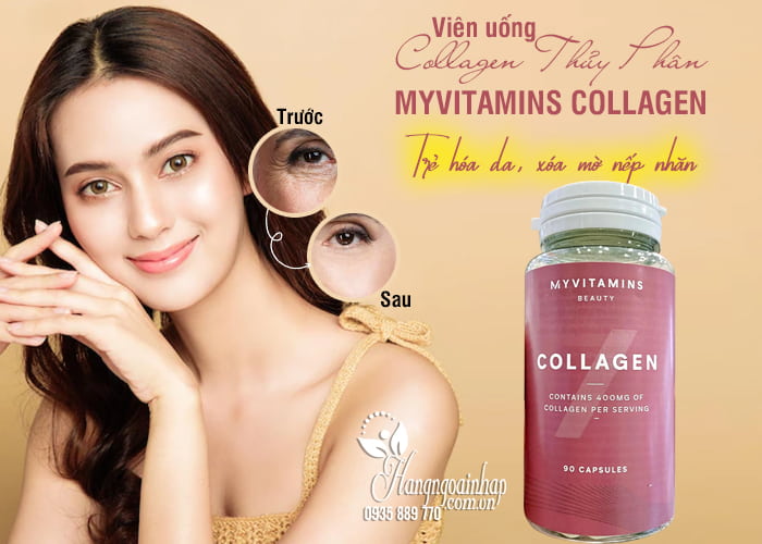 Viên uống collagen thủy phân Myvitamins Collagen 90 viên 1