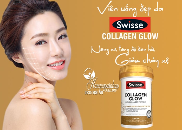 Viên uống đẹp da Collagen Glow Swisse 60 viên của Úc 7