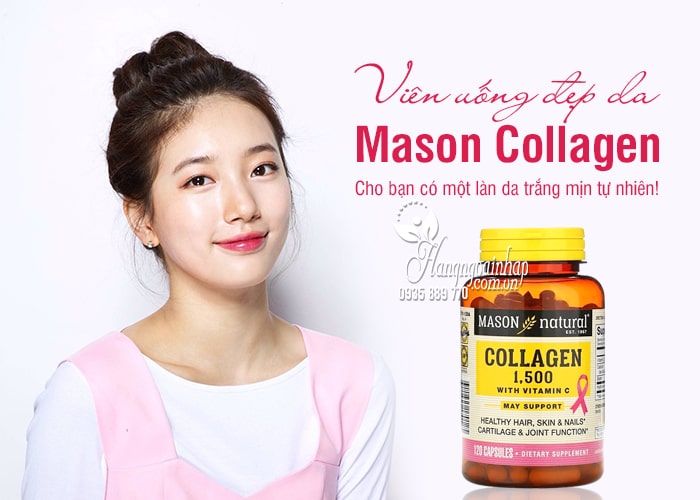 Viên uống đẹp da Mason Collagen 1500 thủy phân 120 viên 7