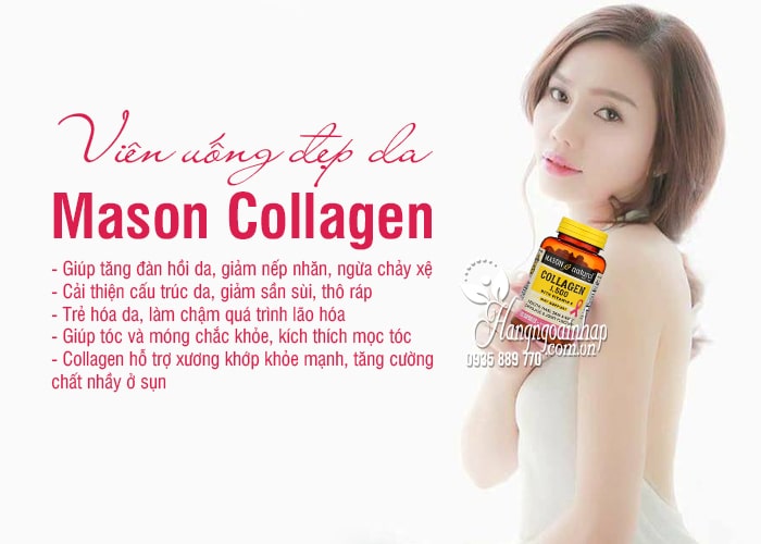 Viên uống đẹp da Mason Collagen 1500 thủy phân 120 viên 8