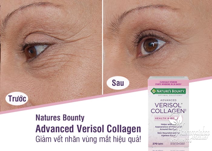 Viên uống đẹp da Natures Bounty Advanced Verisol Collagen 270 5