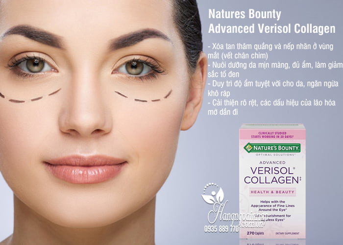 Viên uống đẹp da Natures Bounty Advanced Verisol Collagen 270 2