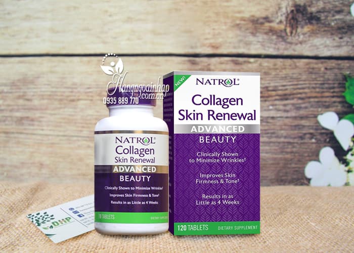Viên uống Natrol Collagen Skin Renewal 120 viên chống lão hóa 1