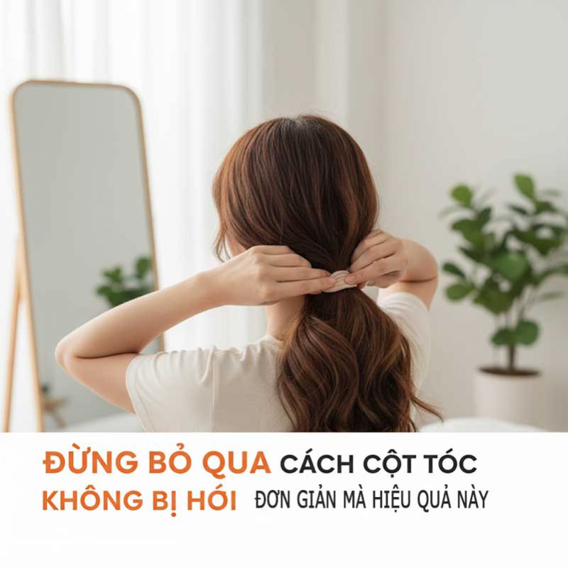 Cách cột tóc không bị hói đơn giản mà hiệu quả