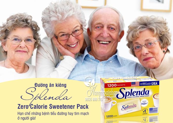 Đường ăn kiêng Splenda Zero Calorie Sweetener Pack 1.2kg của Mỹ2