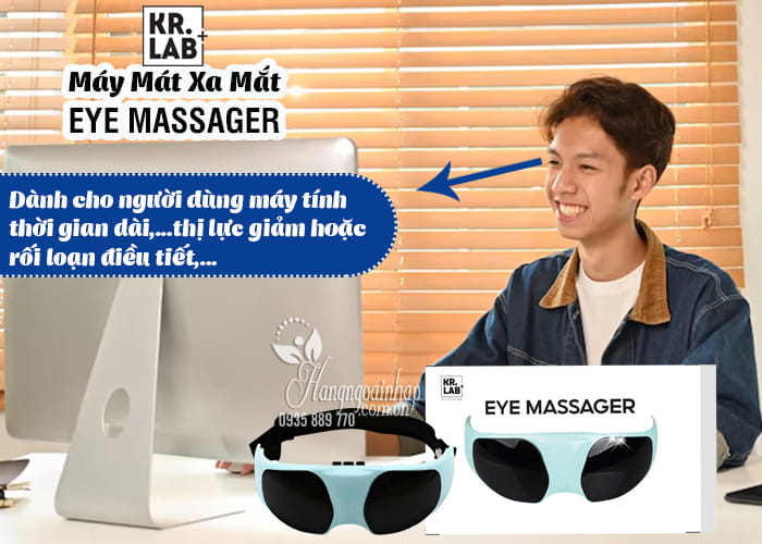 Máy mát xa mắt Kr.Lab Eye Massager của Hàn Quốc 21