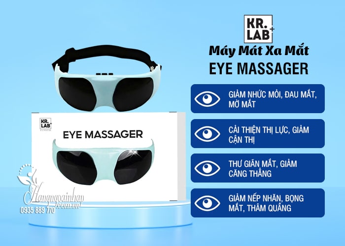 Máy mát xa mắt Kr.Lab Eye Massager của Hàn Quốc 46