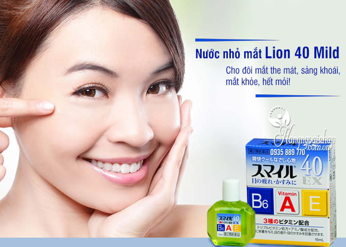 Nước nhỏ mắt Lion 40 Mild Nhật Bản chai 15ml 1