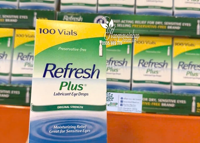 Nước nhỏ mắt Refresh Plus Lubricant Eye Drops 100 ống Mỹ 79
