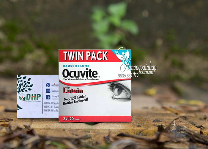 Thuốc Bổ Mắt Bausch Lomb Ocuvite Twin Pack Với Lutein, Vitamin 9