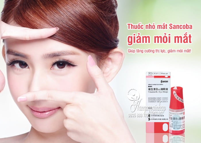 Thuốc nhỏ mắt Sancoba 5ml Nhật Bản, giảm mỏi mắt 7