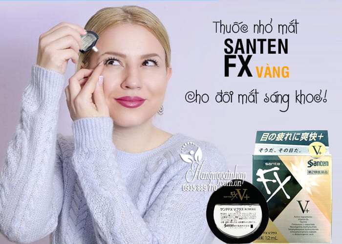 Thuốc nhỏ mắt Santen FX vàng 12ml chính hãng Nhật Bản 5