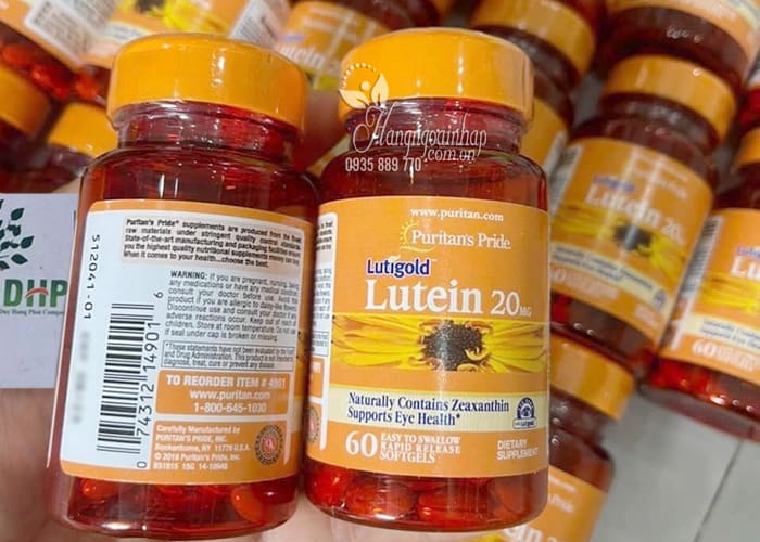Viên Bổ Mắt lutigold lutein 20mg 60 Viên Chính Hãng của Mỹ 45
