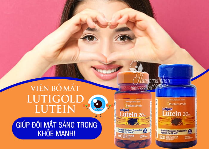 Viên Bổ Mắt lutigold lutein 20mg 60 Viên Chính Hãng của Mỹ 12