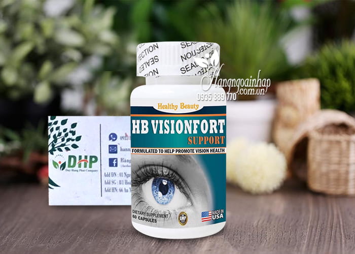 Viên uống bổ mắt HB Visionfort Support Healthy Beauty Mỹ 0