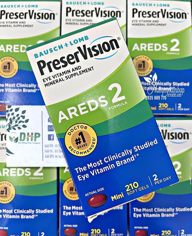 Viên uống bổ mắt PreserVision Areds 2 Formula 210 viên Mỹ 8