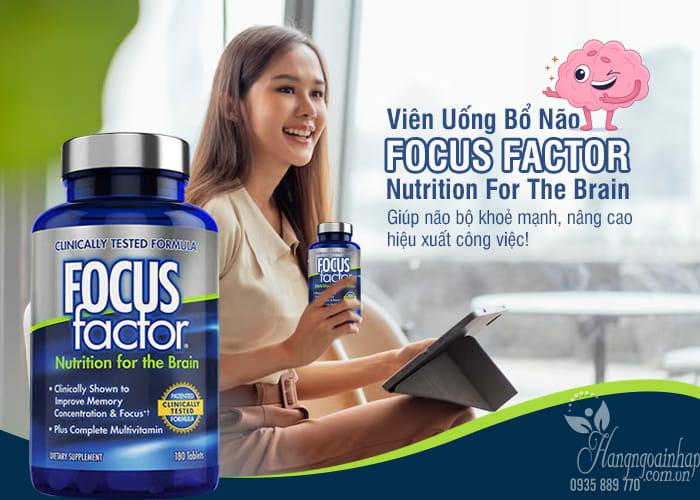Viên Uống Bổ Não focus factor nutrition for the brain 180 viên 5