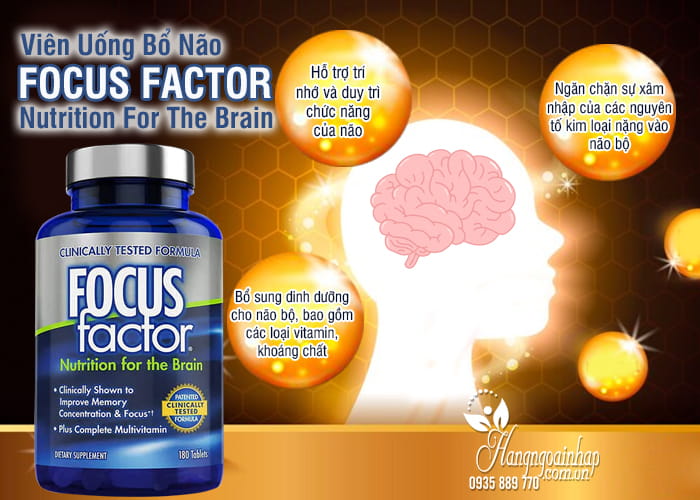 Viên Uống Bổ Não focus factor nutrition for the brain 180 viên 9