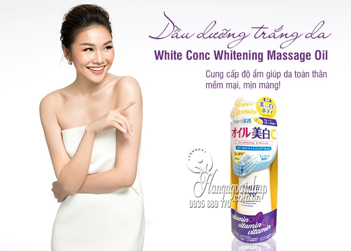 Dầu dưỡng trắng da White Conc Whitening Massage Oil  1