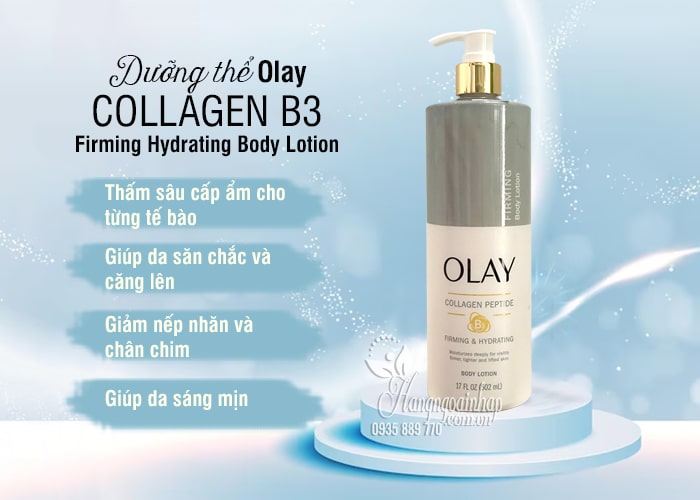 Dưỡng thể Olay Collagen B3 Firming Hydrating Body Lotion  78