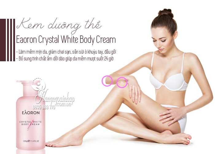 Kem dưỡng thể Eaoron Crystal White Body Cream 330g Úc 1