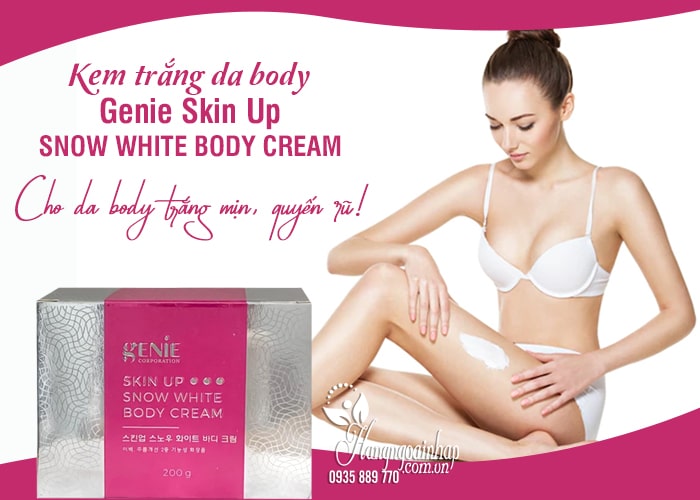 Kem trắng da body Genie Skin Up Snow White Body Cream 5