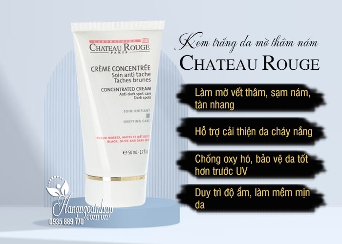 Kem dưỡng trắng da mờ thâm nám Chateau Rouge của Pháp 55