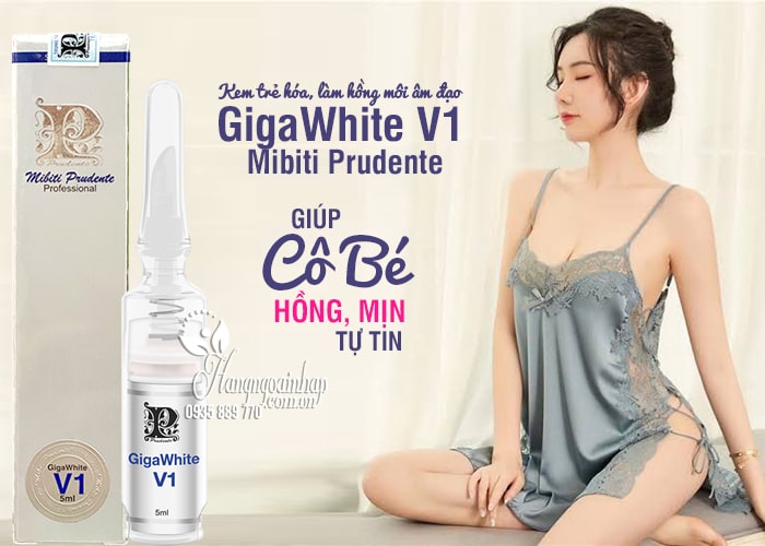 Kem trẻ hóa, làm hồng môi âm đạo Gigawhite V1 Mibiti Prudente 12