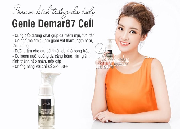 Serum kích trắng da body Genie Demar87 Cell Hàn Quốc 3