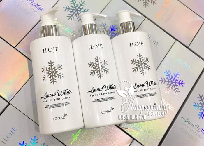 Sữa dưỡng thể trắng da Iloje Snow White Tone Up Body Lotion 5