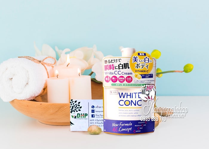 Sữa dưỡng thể trắng da White Conc Body CC Cream Nhật Bản 8