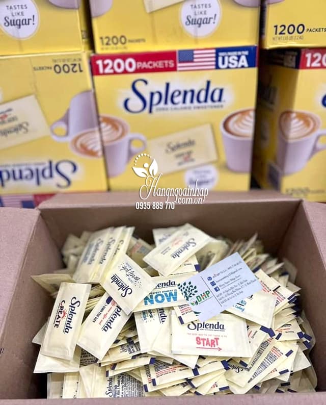 Đường ăn kiêng Splenda Zero Calorie Sweetener Pack 1.2kg của Mỹ 00
