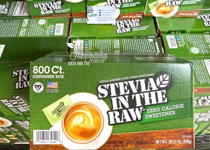 Đường ăn kiêng Stevia In The Raw Zero Calories 800 gói 0