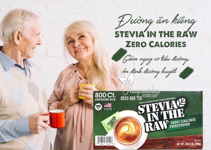 Đường ăn kiêng Stevia In The Raw Zero Calories 800 gói 12