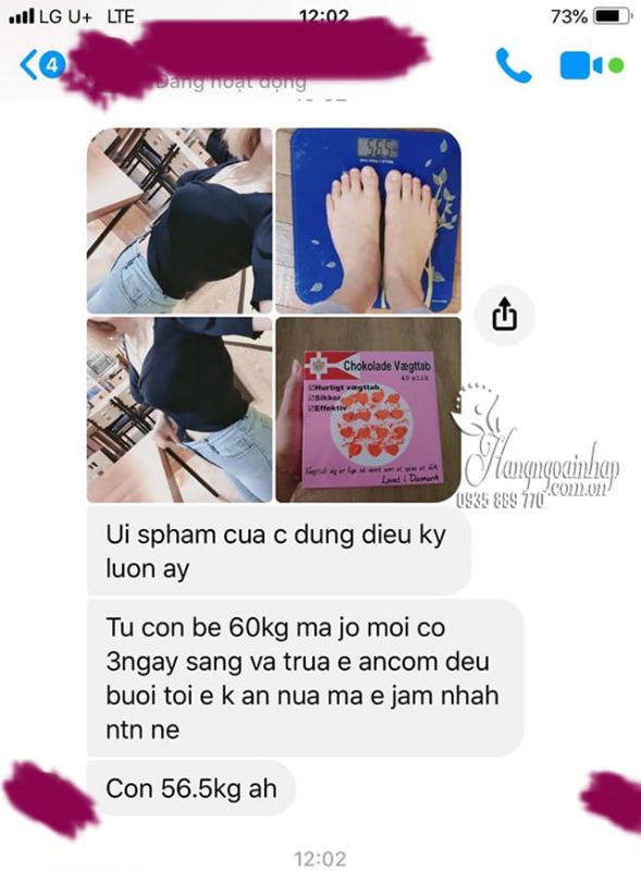 Kẹo socola giảm cân Chokolade Vaegttab Đan Mạch 40 viên 111