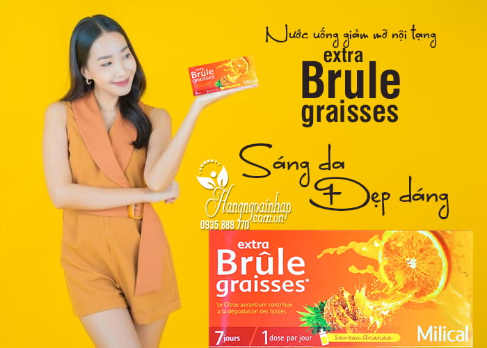 Nước uống giảm mỡ nội tạng Extra Brule Graisses của Pháp 1