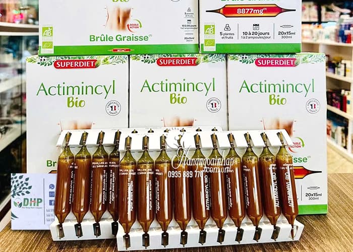 Nước uống Superdiet Actimincyl Bio của Pháp giảm cân đốt mỡ 70