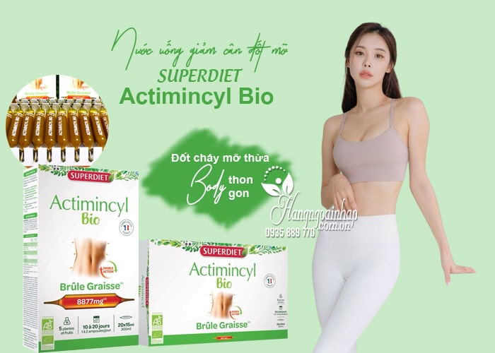 Nước uống Superdiet Actimincyl Bio của Pháp giảm cân đốt mỡ 12