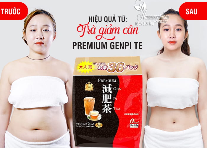 Trà giảm cân Premium Genpi Tea của Nhật Bản 36 gói 99