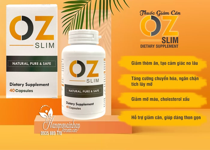 Viên uống giảm cân Oz Slim 40 viên của Mỹ 3