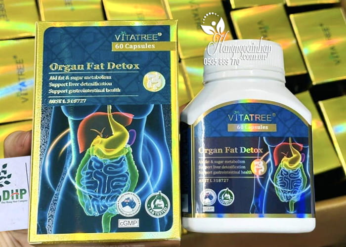 Viên giảm mỡ nội tạng Vitatree Organ Fat Detox của Úc 99