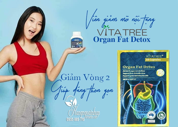 Viên giảm mỡ nội tạng Vitatree Organ Fat Detox của Úc 1