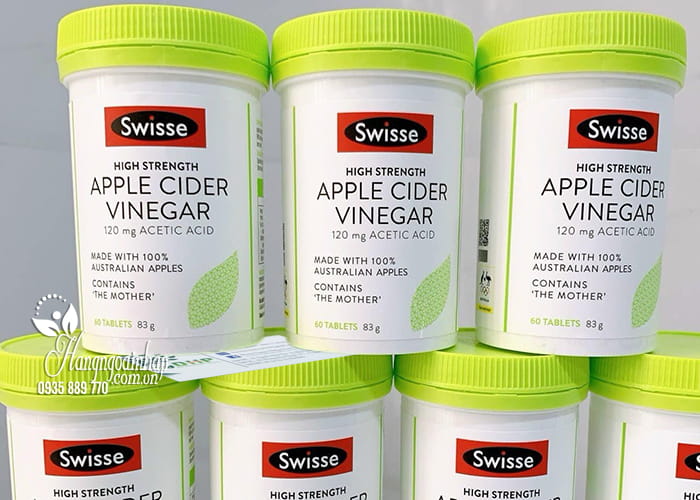 Viên giấm táo giảm cân Apple Cider Vinegar 120mg Swisse  90