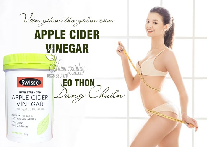 Viên giấm táo giảm cân Apple Cider Vinegar 120mg Swisse  12