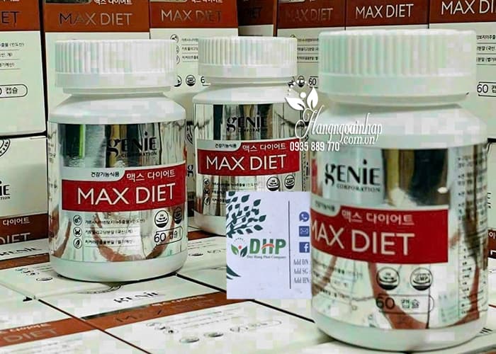 Viên uống giảm cân Genie Max Diet 60 viên Hàn Quốc, giá tốt i90