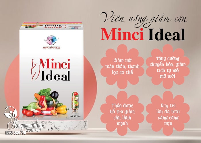 Viên uống giảm cân Minci Ideal hộp 40 viên từ thảo mộc 7