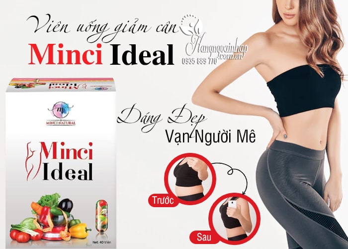 Viên uống giảm cân Minci Ideal hộp 40 viên từ thảo mộc 2