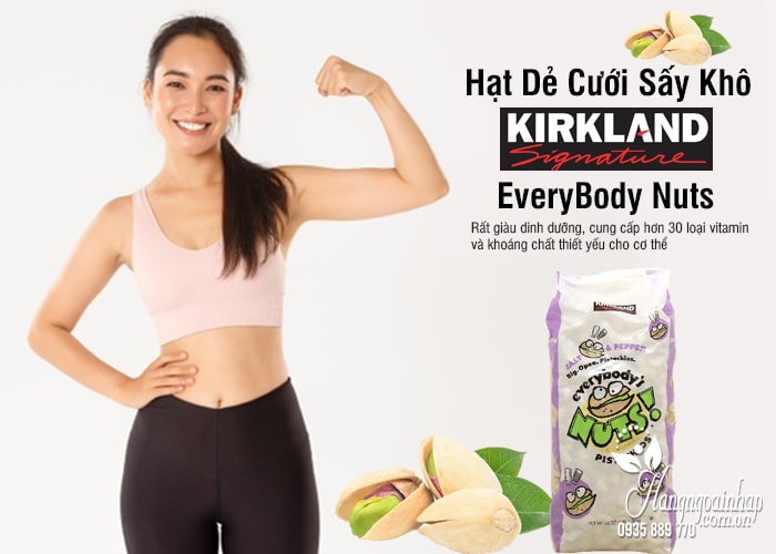 Hạt Dẻ Cười Sấy Khô Kirklands EveryBody Nuts Gói 1.36Kg Của Mỹ1