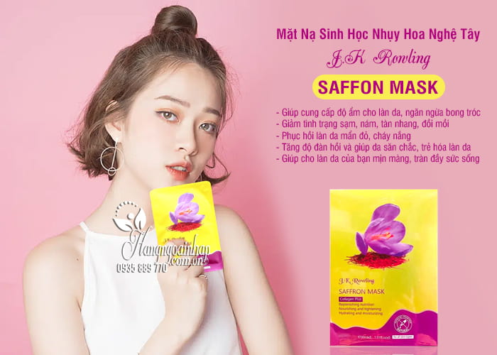 J.K Rowling Saffon Mask – Mặt nạ sinh học chiết xuất từ nhụy hoa nghệ tây2